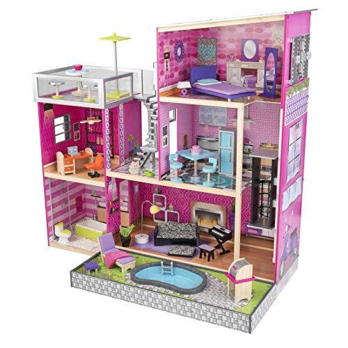 KidKraft Girl's Uptown Dollhouse With Furniture