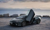 <p>With its crazy-opening doors and an overall height of less than 48 inches, the GT is not appreciably easier to get into or out of than other McLarens.</p>