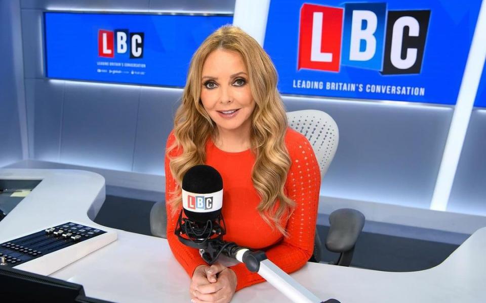 Carol Vorderman will host a Sunday evening show on LBC every week