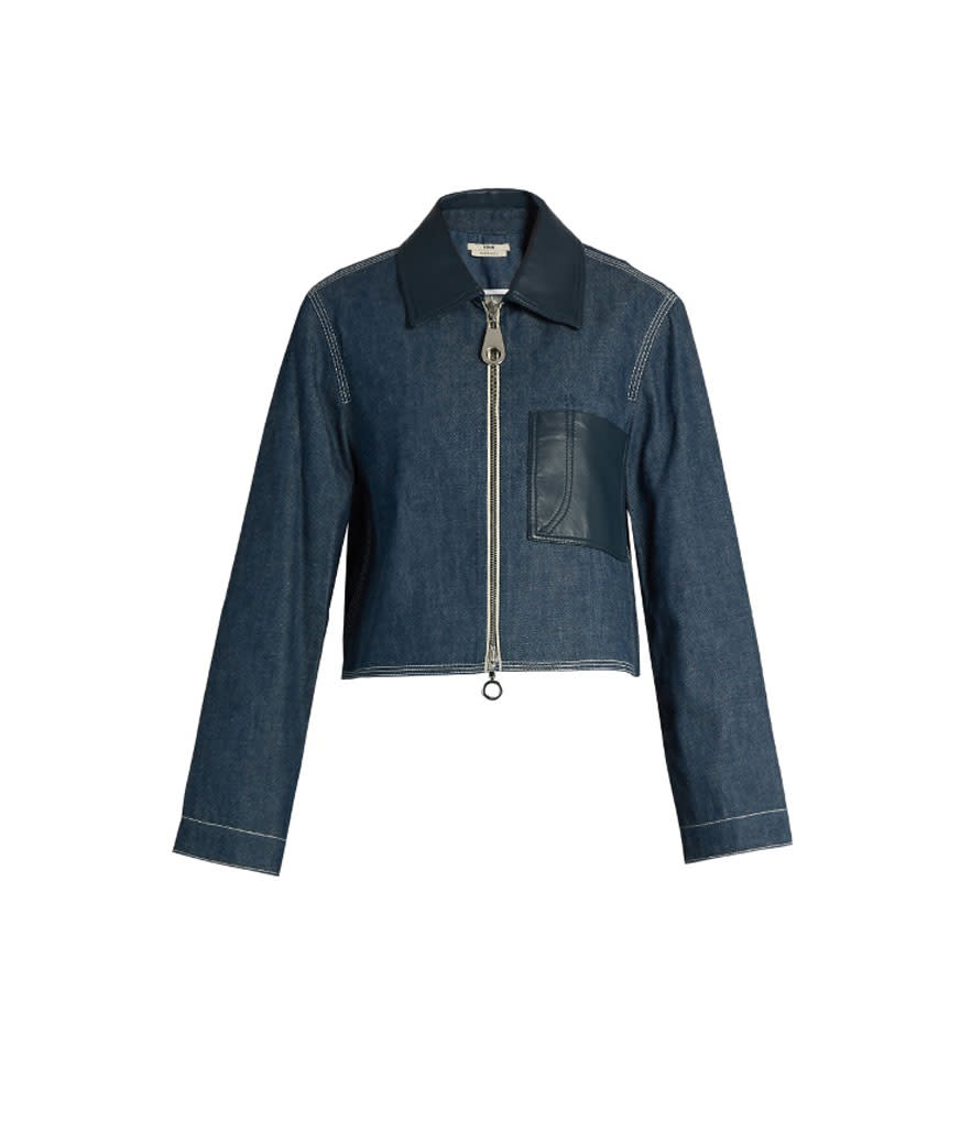 <p>Point Collar Patch Pocket Denim Jacket, $708 (on sale $354),<a rel="nofollow noopener" href="https://www.matchesfashion.com/us/products/Edun-Point-collar-patch-pocket-denim-jacket-1054764" target="_blank" data-ylk="slk:matchesfashion.com;elm:context_link;itc:0;sec:content-canvas" class="link "> matchesfashion.com</a> </p>