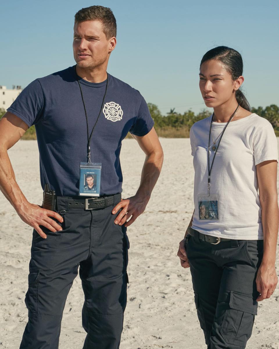 Chase Garland and Valerie LeBlanc plays members of crisis response team helping with mental health challenges in the film “Bridge to the Other Side.”