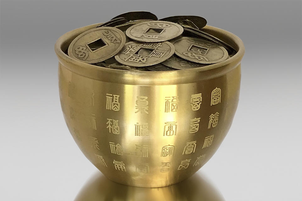 Feng Shui Money Pot Wealth Bowl for Prosperity and good fortune