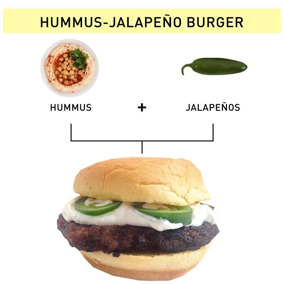 18. Hummus-Jalapeño Burger