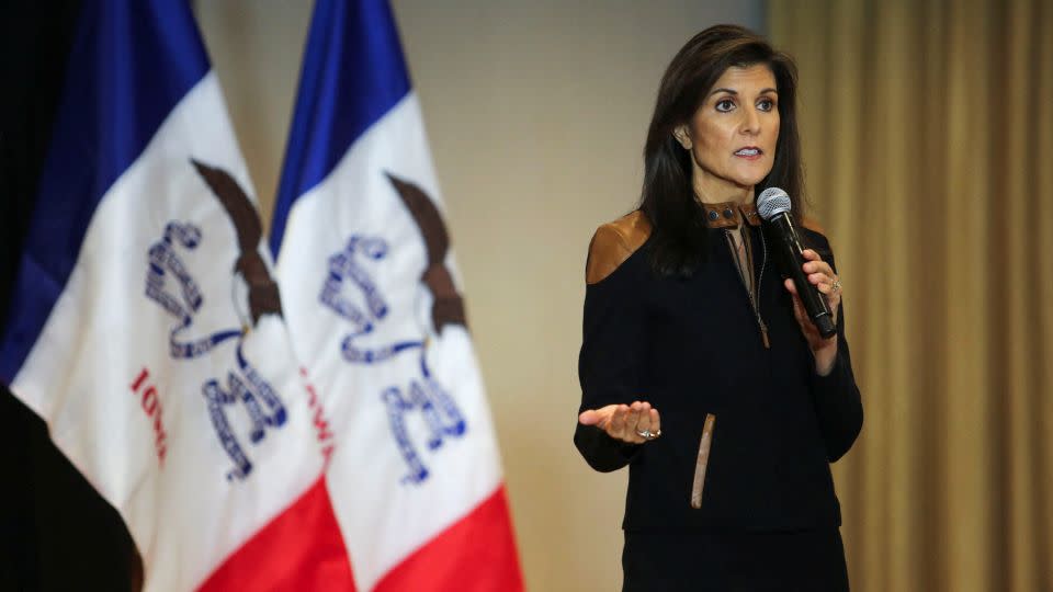 Former South Carolina Gov. Nikki Haley in Des Moines, Iowa, on January 5, 2024. - Rachel Mummey/Reuters