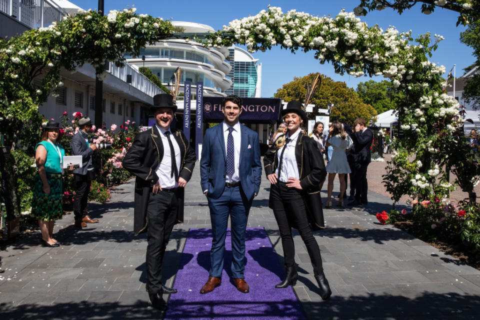 Christian Petracca at the Melbourne Cup Carnival 2021