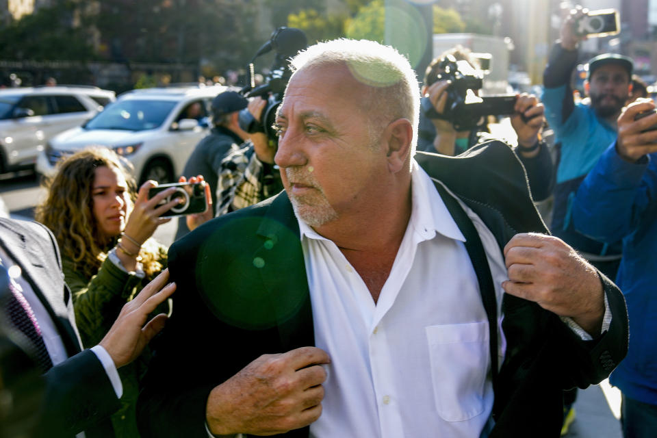 Fred Daibes arrives at federal court, Wednesday, Sept. 27, 2023, in New York. Daibes is named as one of three businessmen named as co-defendants with Sen. Bob Menendez, who is due to answer to charges that he used his powerful post to secretly advance Egyptian interests and do favors for New Jersey businessmen in exchange for bribes of cash and gold bars. (AP Photo/Seth Wenig)