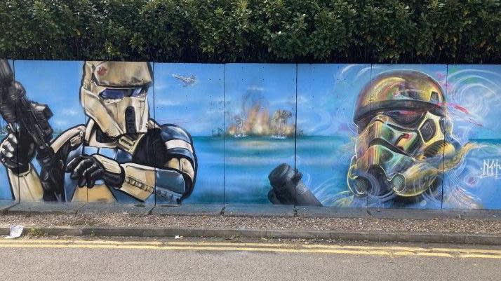 The Rogue One mural