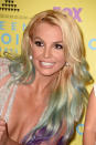 <p>Spears will always be the reigning teen queen in our hearts. On the blue carpet, she paired her Instagram-ready mermaid hair with kohl-rimmed eyes and spider lashes.</p>