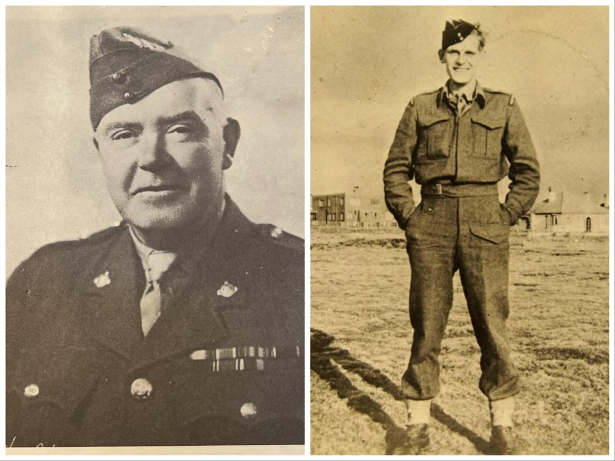 Gerald Bullock and his son, Reginald, both went overseas in 1939 as part of the West Nova Scotia Regiment. Reginald also served in the First World War as a chaplain, which was his trade. (West Novas: A History of the West Nova Scotia Regiment/Origin unknown - image credit)