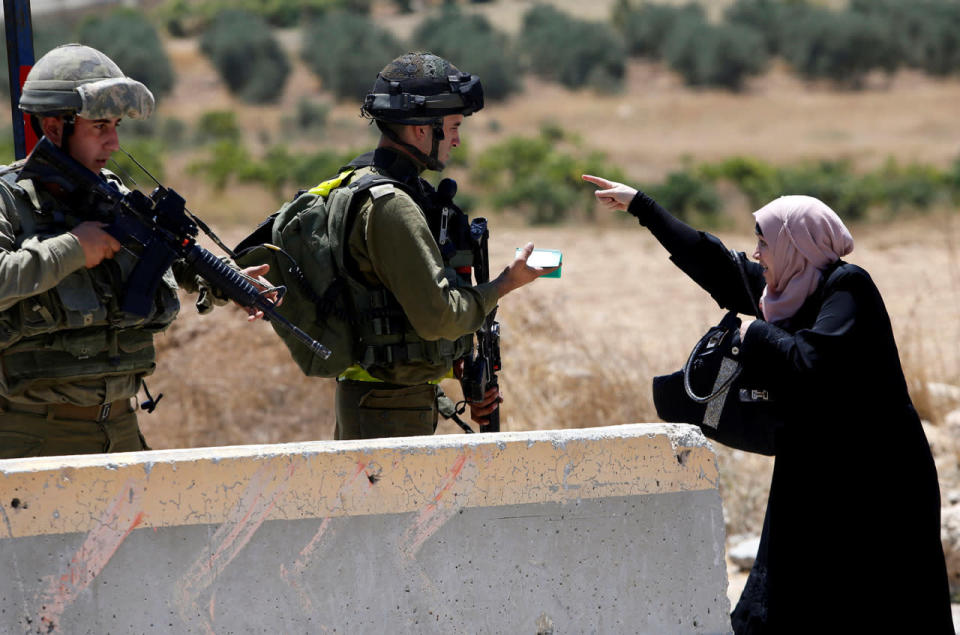 Checkpoint in the West Bank