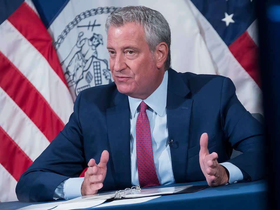 New York City Mayor Bill de Blasio