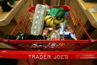 <p>Shoppers can do more than stock up on pantry staples here. Check the website for <a href="http://www.traderjoes.com/digin/category/Events%20and%20Contests" rel="nofollow noopener" target="_blank" data-ylk="slk:contest announcements;elm:context_link;itc:0;sec:content-canvas" class="link ">contest announcements</a> that invite customers to help name new products and nominate their <a href="https://www.redbookmag.com/food-news/a51123/most-popular-items-trader-joes-2016/" rel="nofollow noopener" target="_blank" data-ylk="slk:all-time favorites;elm:context_link;itc:0;sec:content-canvas" class="link ">all-time favorites</a> from the past year, such as the beloved Unexpected Cheddar Cheese. The prize? TJ's gift cards, naturally.</p>