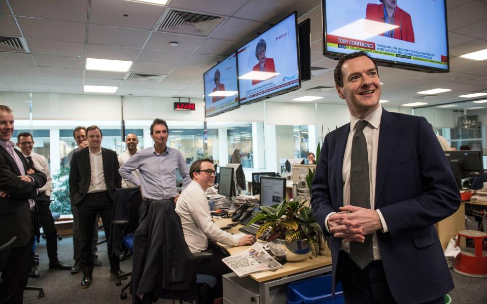 George Osborne has been announced as the new editor of the Evening Standard - Credit: Evening Standard /Lucy Young