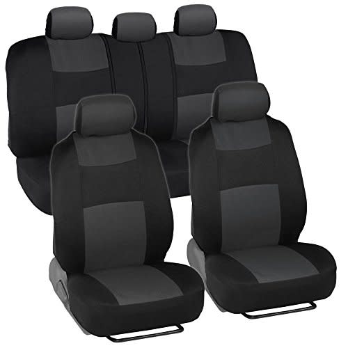 Car Seat Covers for Front Seats, Breathable Waterproof Polyester Vehicle  Seat Protectors, Anti-Slip Split Auto Cushion Cover, Car Interior  Accessories for Most Cars, Trucks, SUV, Van (Black) - Yahoo Shopping