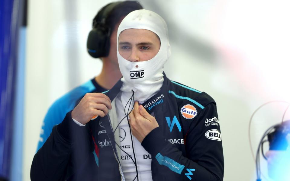  Logan Sargeant of United States and Williams prepares to drive in the garage during final practice ahead of the F1 Grand Prix of Bahrain at Bahrain International Circuit on March 04, 2023 in Bahrain, Bahrain - Bryn Lennon - Formula 1/Formula 1 via Getty Images