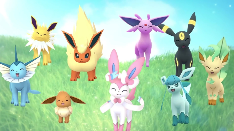 Las evoluciones de Eevee