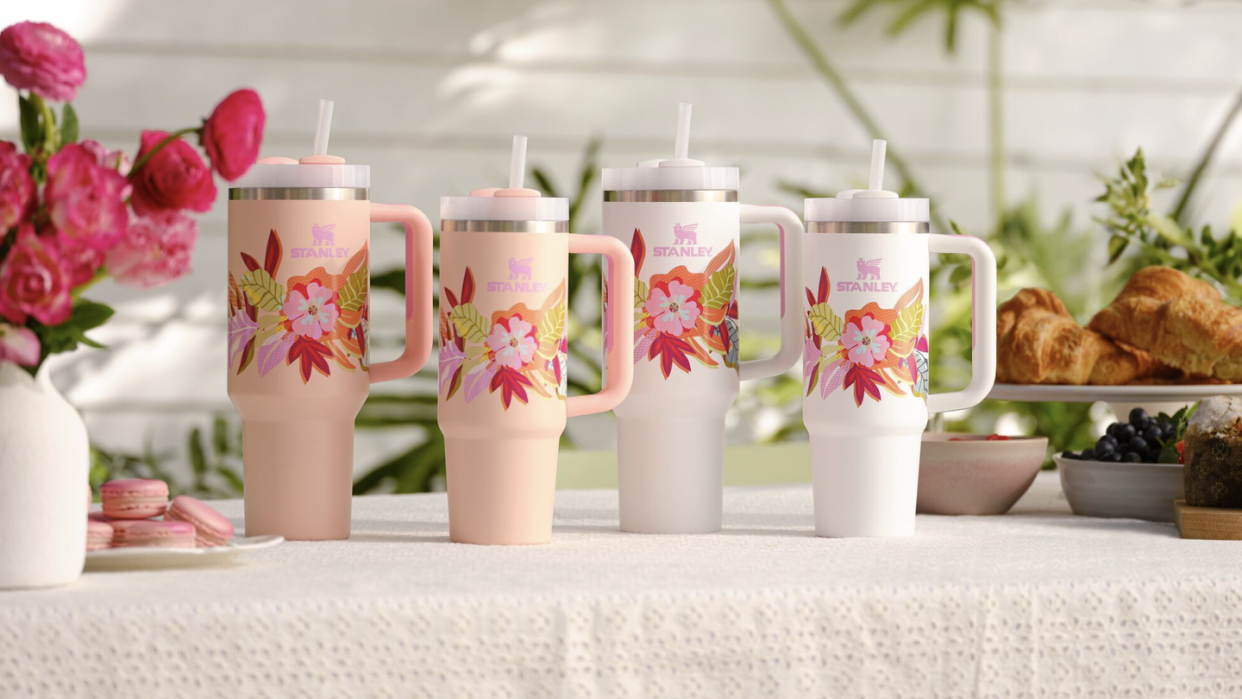 stanley tumbler spring floral mother's day collection
