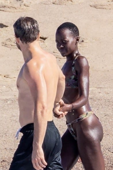 Lupita Nyong’o and Joshua Jackson bask in the Mexican sun while celebrating her 41st birthday.