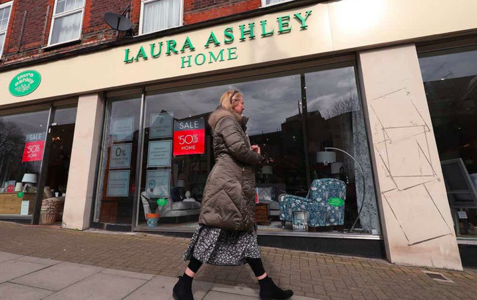 High street retailer Laura Ashley filed for UK administration in March 2020  (PA)