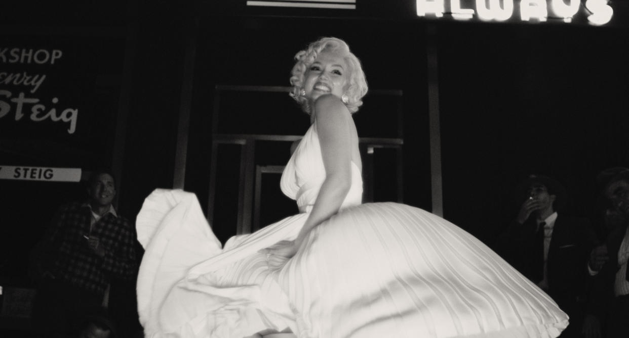 Blonde. Ana de Armas as Marilyn Monroe. Cr. Netflix © 2022