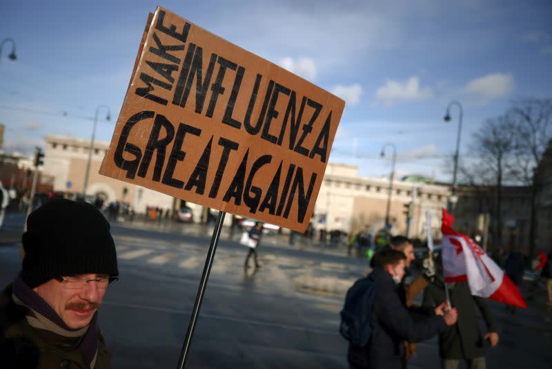 Demonstration against the COVID-19 measures and their economic consequences, in Vienna