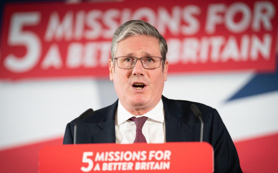 Sir Keir Starmer announced in February Jeremy Corbyn will be barred from standing for the party - Stefan Rousseau