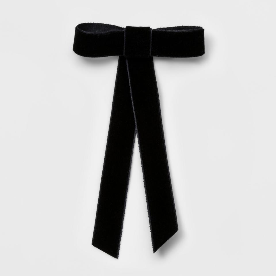 Wild Fable Metal Velvet Ribbon Bow Barrette. (Photo: Target)