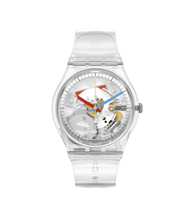 <p><a href="https://www.swatch.com/en-us/clearly-gent-so28k100-s06/SO28K100-S06.html" rel="nofollow noopener" target="_blank" data-ylk="slk:Shop Now;elm:context_link;itc:0;sec:content-canvas" class="link ">Shop Now</a></p><p>Clearly Gent </p><p>$80.00</p><p>swatch.com</p><span class="copyright">Swatch </span>