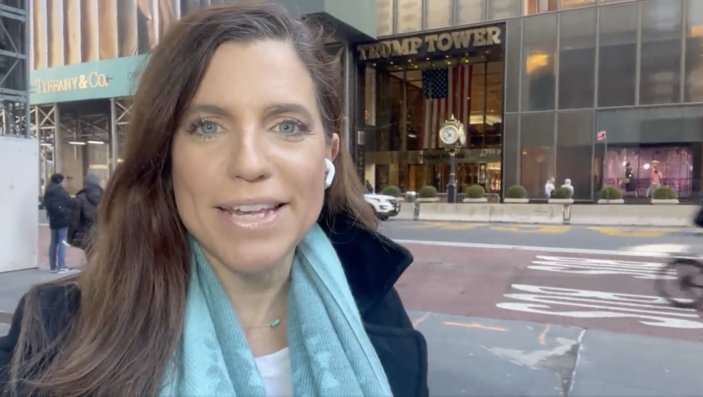 Rep Nancy Mace praises former president Trump in front of Trump Tower, a day after he called her ‘very disloyal' (Nancy Mace)