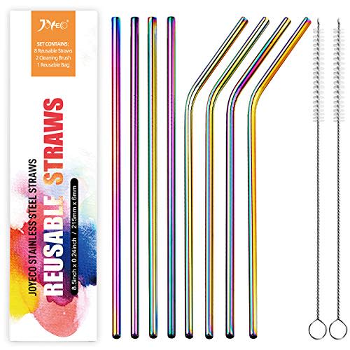 4) Stainless Steel Drinking Metal Straws