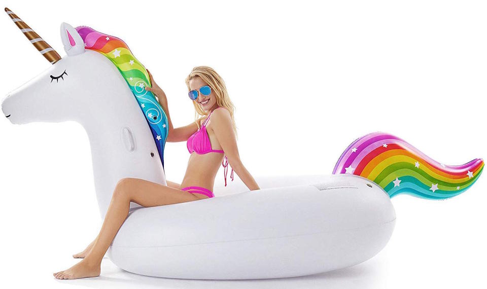 Jasonwell Giant Inflatable Unicorn Pool Float (Photo: Amazon)