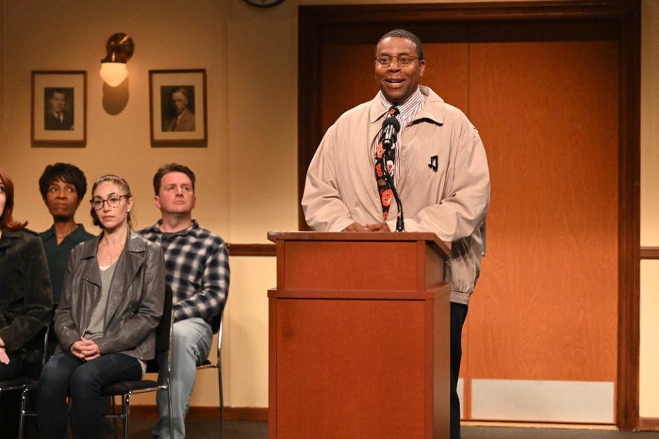 In a sketch in the Season 47 premiere, "Saturday Night Live" parodied the many contentious school board meetings that have made news around the country in the fall of 2021.