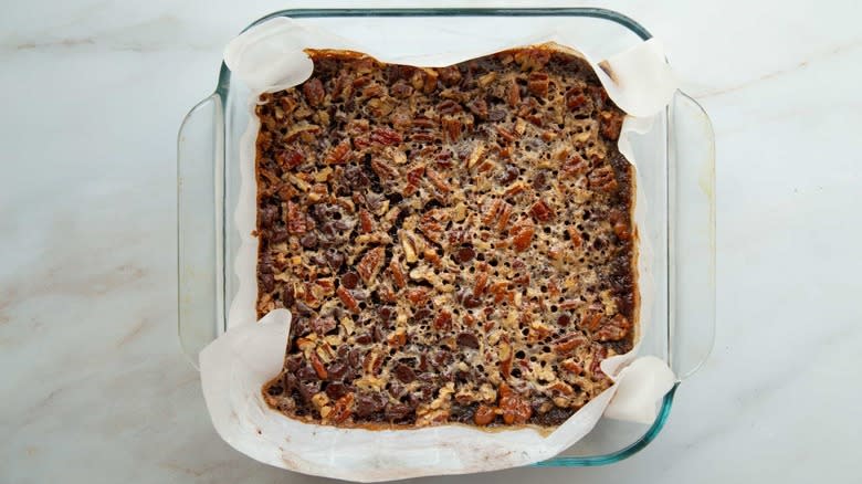 brownies with pecan pie topping