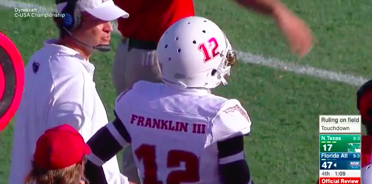 Lane Kiffin wasn’t too thrilled with John Franklin III. (ESPN)