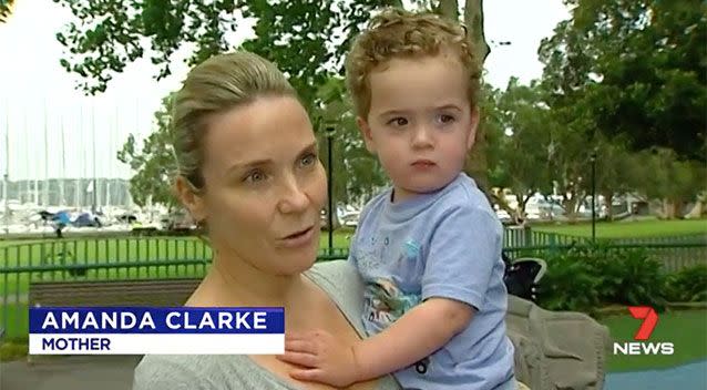 Vaccinating her children is a top priority for Sydney mother Amanda Clark. Source: 7 News