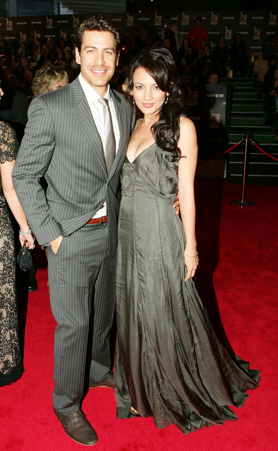 Pictured with husband Don Hany at the 2010 Logie Awards. Photo: Getty 