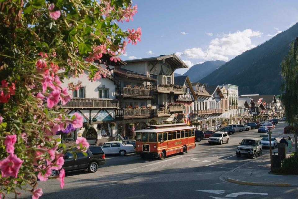 Street scene in Leavenworth, Washington