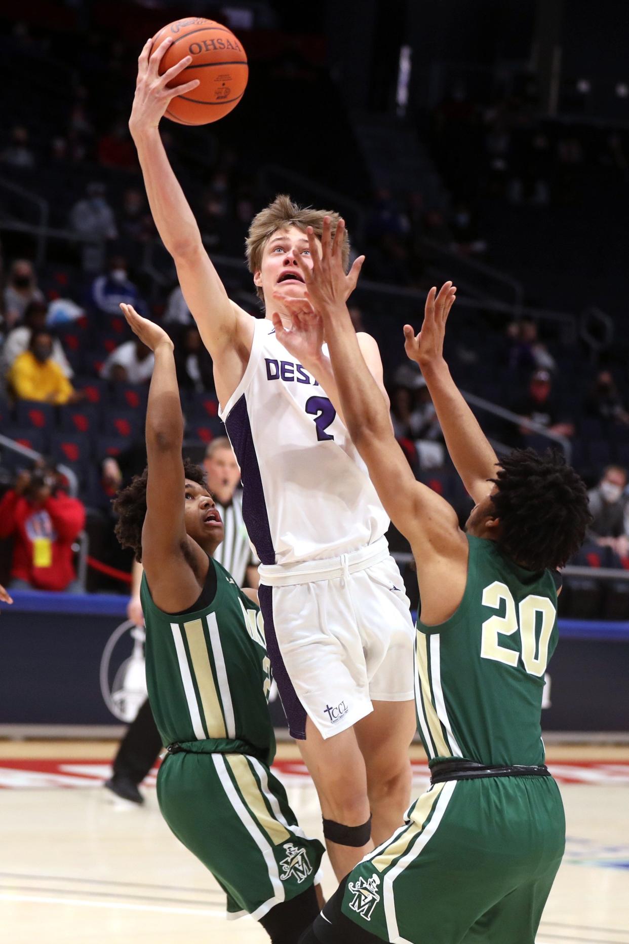 Atticus Schuler, a 6-foot-7 senior forward, has taken on a leading role for DeSales after being a member of the supporting cast last season, when the Stallions lost in the Division II state championship game.