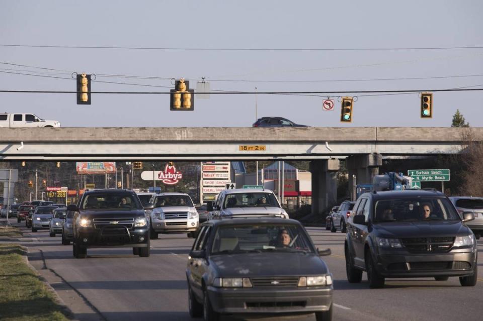 U.S. Highway 17 and S.C. Highway 544 was the intersection with the second most crashes in Horry County in 2018.