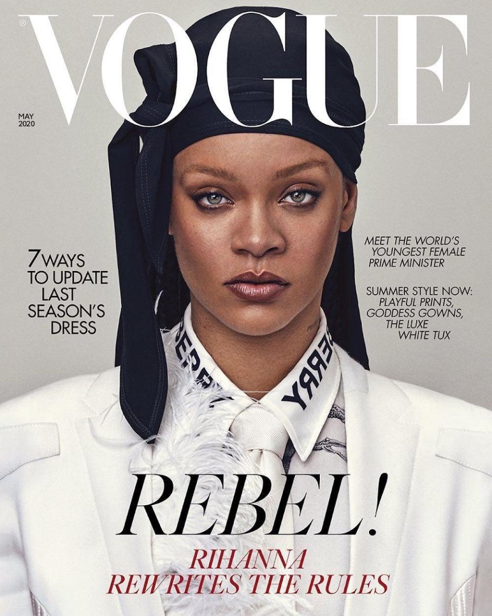 Cover star: Rihanna graces the new Vogue