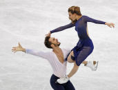 Figure Ice Skating - ISU Grand Prix of Figure Skating Final - Ice Dance Free Dance - Nagoya, Japan - December 9, 2017. France's Gabriella Papadakis and Guillaume Cizeron are seen in action. REUTERS/Issei Kato