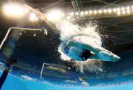 Katie Ledecky competes. REUTERS/Stefan Wermuth