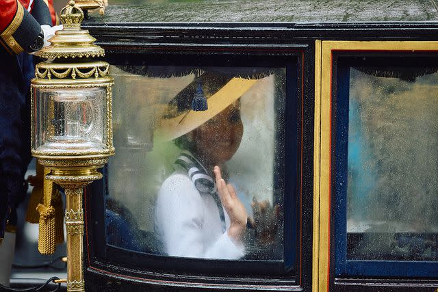 <p>BENJAMIN CREMEL/AFP via Getty</p> Kate Middleton at Trooping the Colour 2024