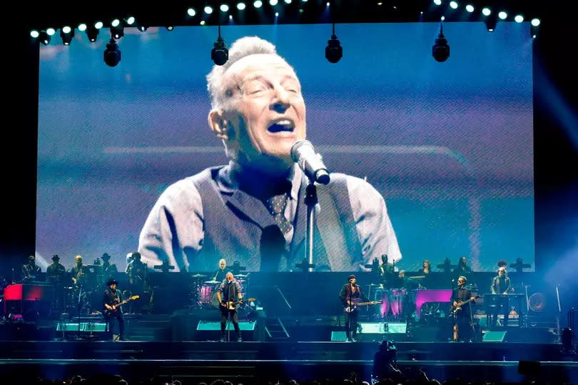 Another photo of amazing Bruce and E Street Band on stage at the Principality Stadium