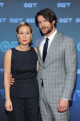 <p>Sonia Recchia/WireImage</p> Liza Weil and Charlie Weber