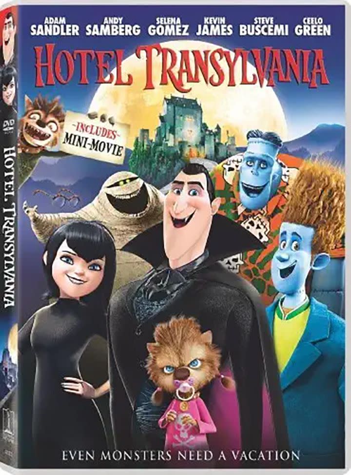 DVD cover of Hotel Transylvania (2012).
