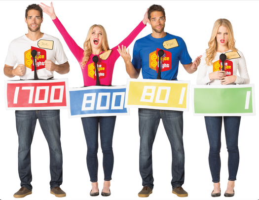 'Price Is Right' Contestant 4-Pack Costume