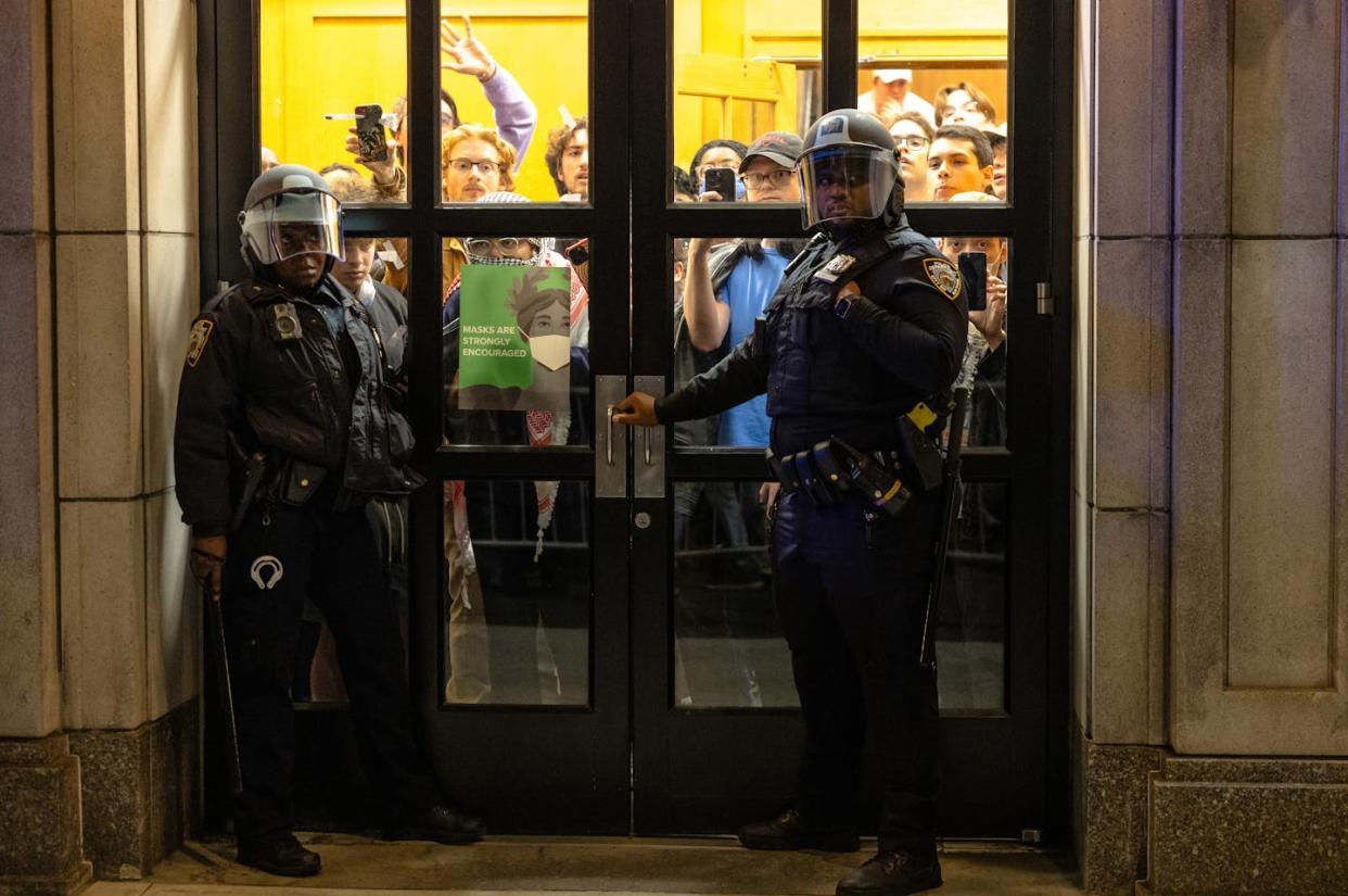 The police have regularly been called in to squelch student protests over the past century. <a href="https://www.gettyimages.com/detail/news-photo/officers-stand-watch-as-they-prepare-to-enter-the-campus-of-news-photo/2150910419?adppopup=true" rel="nofollow noopener" target="_blank" data-ylk="slk:Michael M. Santiago / Getty Images;elm:context_link;itc:0;sec:content-canvas" class="link ">Michael M. Santiago / Getty Images</a>