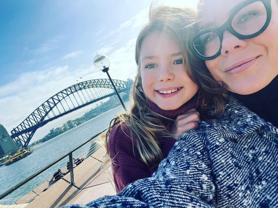 Kate Ritchie and her daughter Mae.