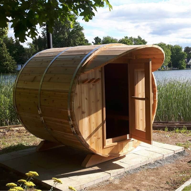 <p><a href="https://go.redirectingat.com?id=74968X1596630&url=https%3A%2F%2Fwww.divinesaunas.com%2Fproducts%2Fknotty-cedar-barrel-sauna&sref=https%3A%2F%2Fwww.housebeautiful.com%2Fshopping%2Ffurniture%2Fg46756296%2Fbest-outdoor-saunas%2F" rel="nofollow noopener" target="_blank" data-ylk="slk:Shop Now;elm:context_link;itc:0;sec:content-canvas" class="link ">Shop Now</a></p><p>Knotty Barrel Sauna</p><p>Divine Saunas</p><p>$5907.00</p>